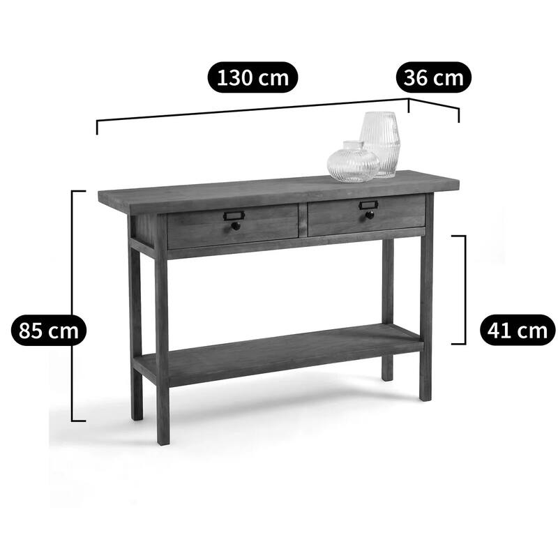 Lunja Solid Pine Console Table
