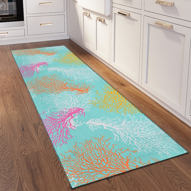 Indoor/ Outdoor Surfside Coral Rug New