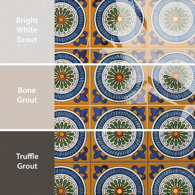 Merola Tile Provincial Deco Cabeca 6" x 6" Porcelain Wall Tile - (1 Tile)