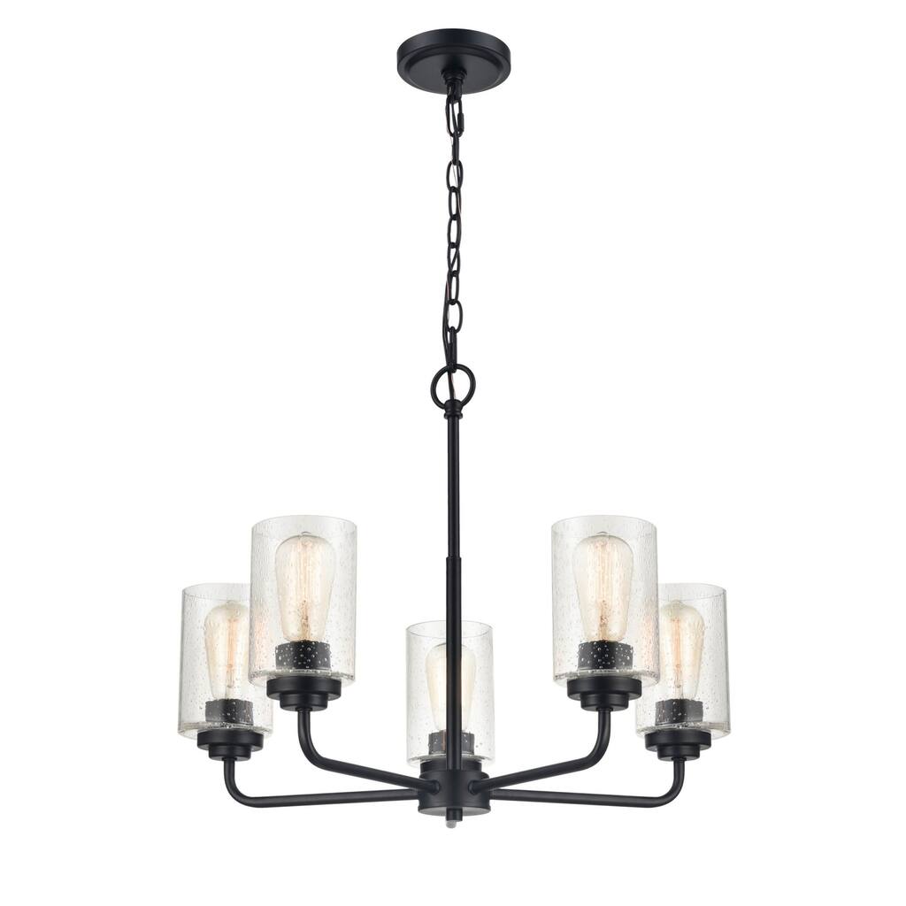 Millennium Lighting Moven 5 Light 23" Wide Chandelier with Clear Glass