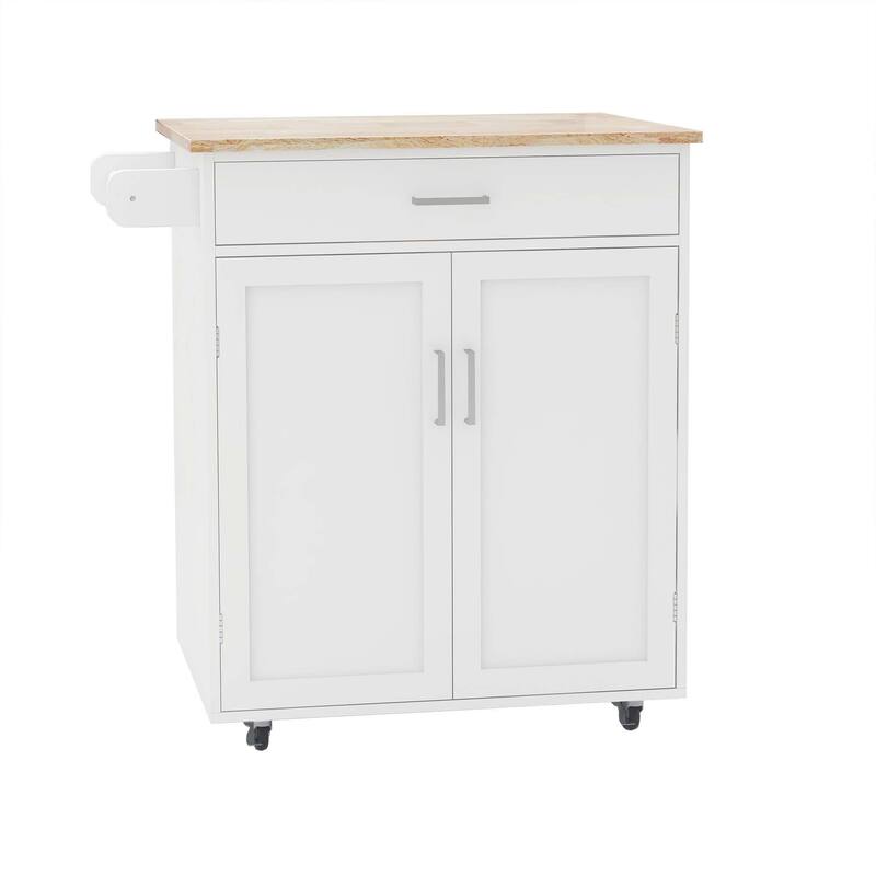 Kitchen island rolling trolley cart