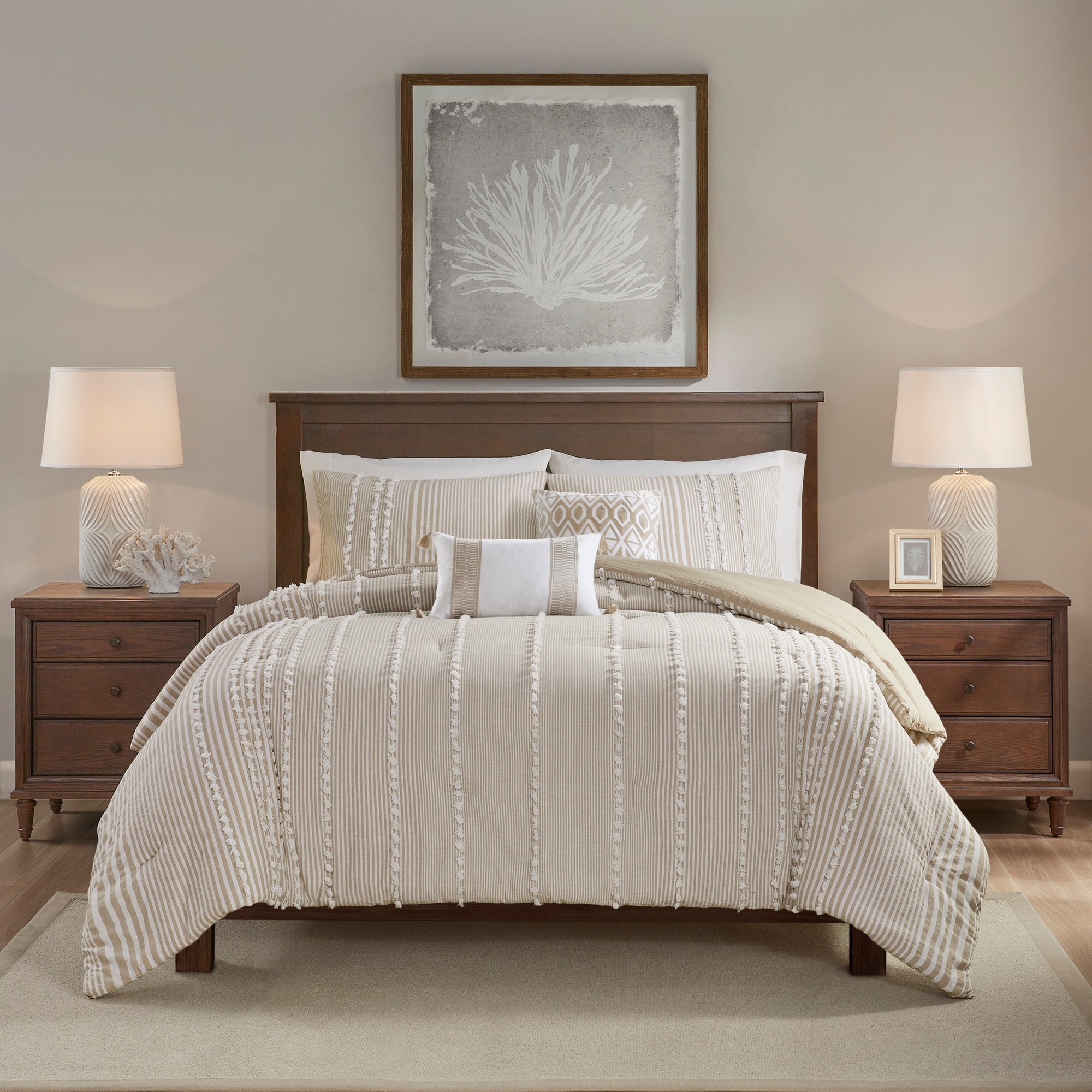 Harbor House Anslee 3 Piece 100% Cotton Yarn Dyed Comforter Set