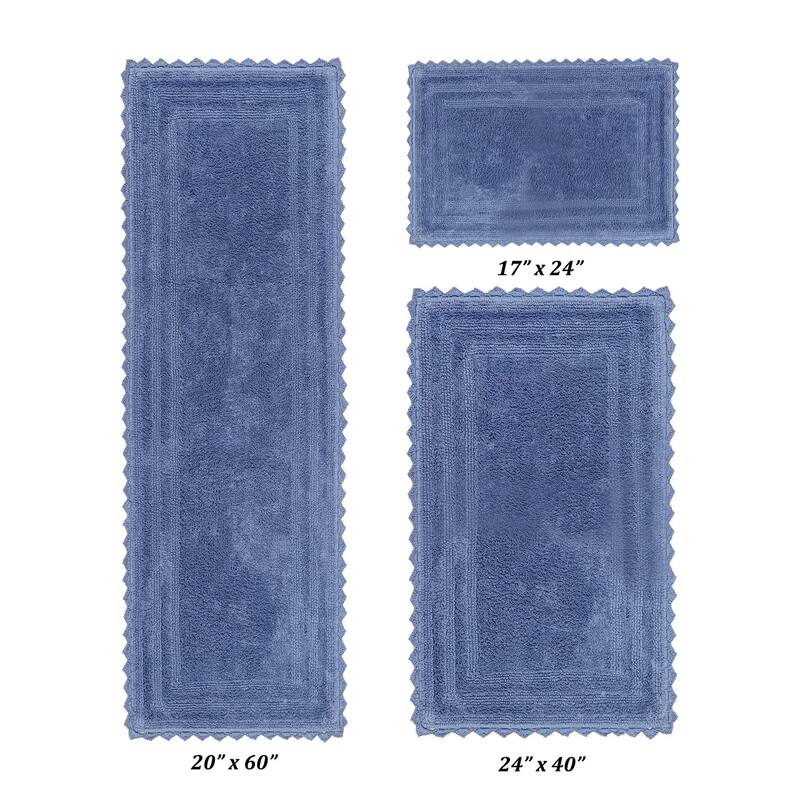 Better Trends Bath Rugs Set 100% Cotton Soft & Water Absorbent Tufted Bathroom Rug for Shower, Sink Bath Mats Lilly Crochet