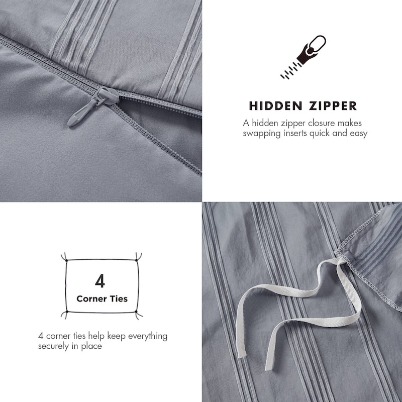 Chelsea Square Logan Woven Striped Duvet Set