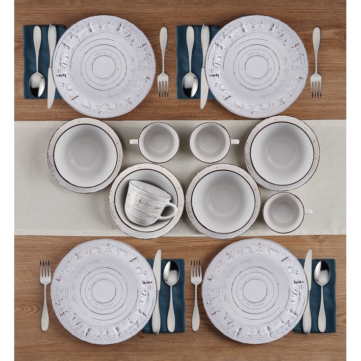 Pfaltzgraff Trellis Lodge 16-Piece Dinnerware Set, Service for