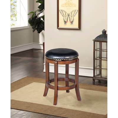 Cordova Black Swivel Counter Height Bar Stool