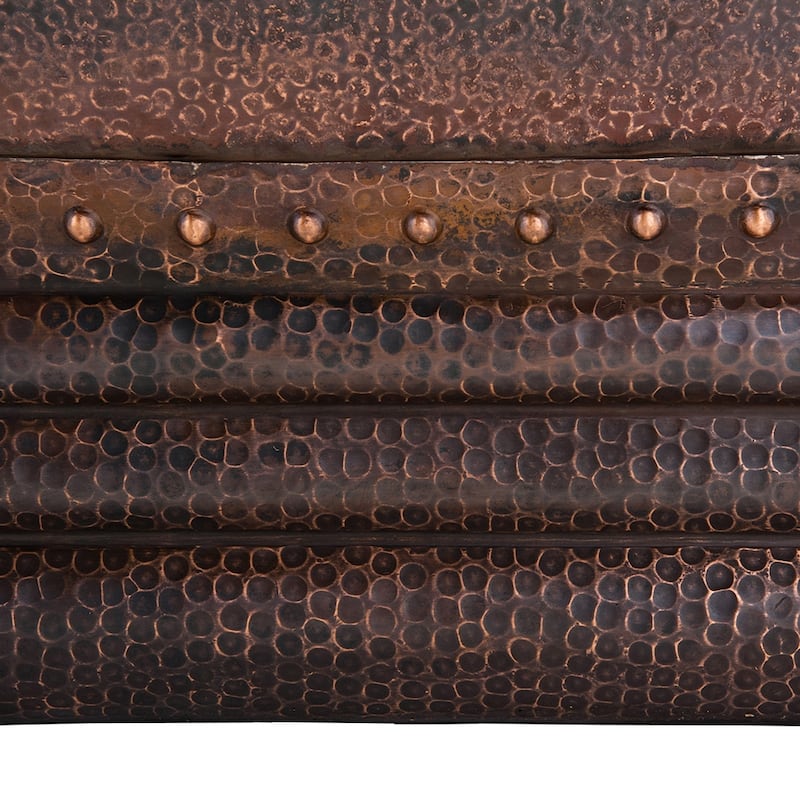 67-in Hammered Copper Single Slipper Bathtub in Oil Rubbed Bronze (BTS67DB)