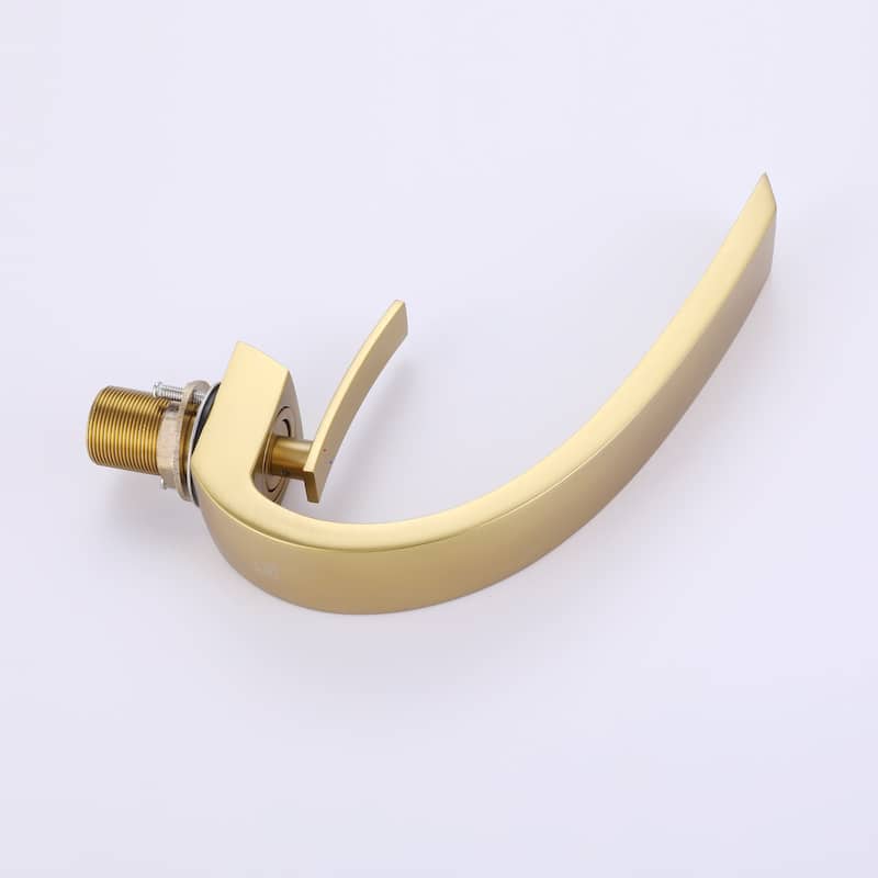 Rbrohant 7"H Single-Handle Bathroom Faucet with Deckplate, Vessel Faucet for Bathroom