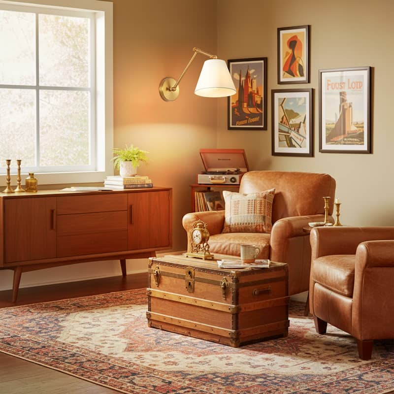 1-Light Modern Brushed Gold Adjustable Swing Arm Wall Sconce with Cone Fabric Shade for Bedroom, Study