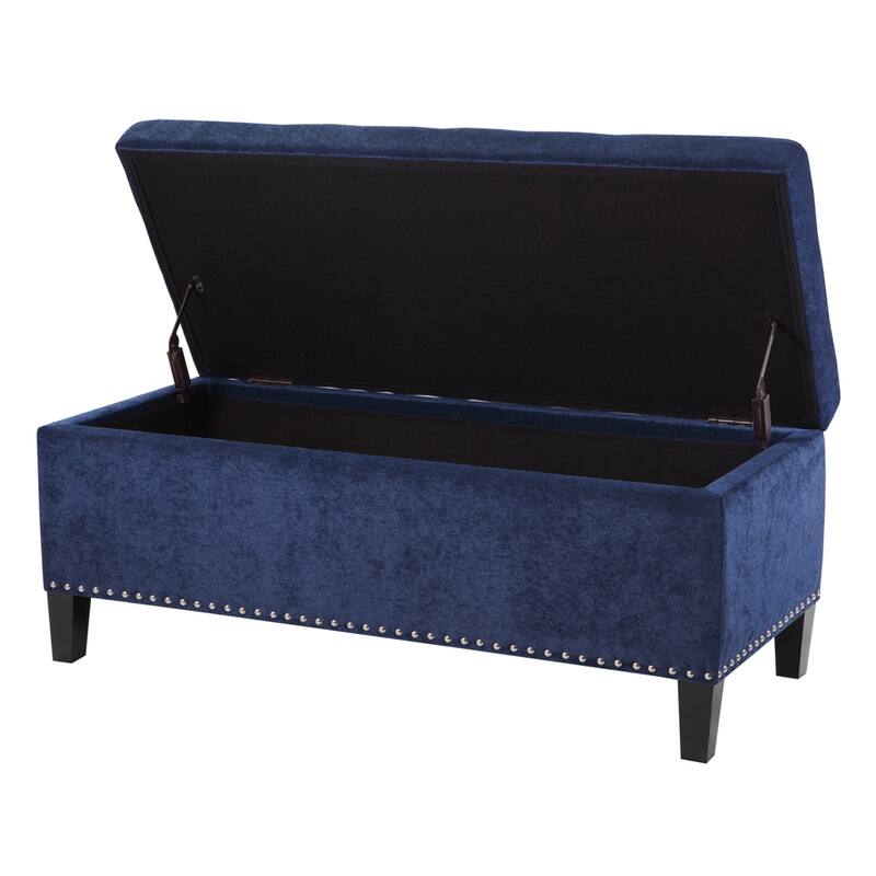 Stylish Mid-Century Modern Upholstered Tufted Storage Bench - Perfect for Versatile Spaces