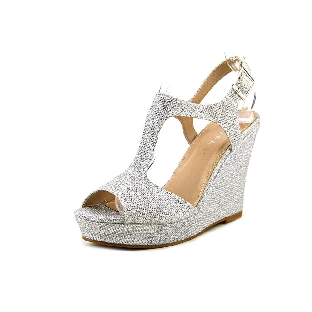 womens silver wedge shoes