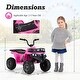 preview thumbnail 4 of 7, Kids Ride On Electric 4-Wheeler Quad Car w/ Button Start Tread Tires