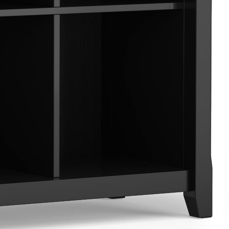 WYNDENHALL Normandy SOLID WOOD 57 inch Transitional 8 Cube Storage Sofa Table - 57"w x 15.75"d x 33"h