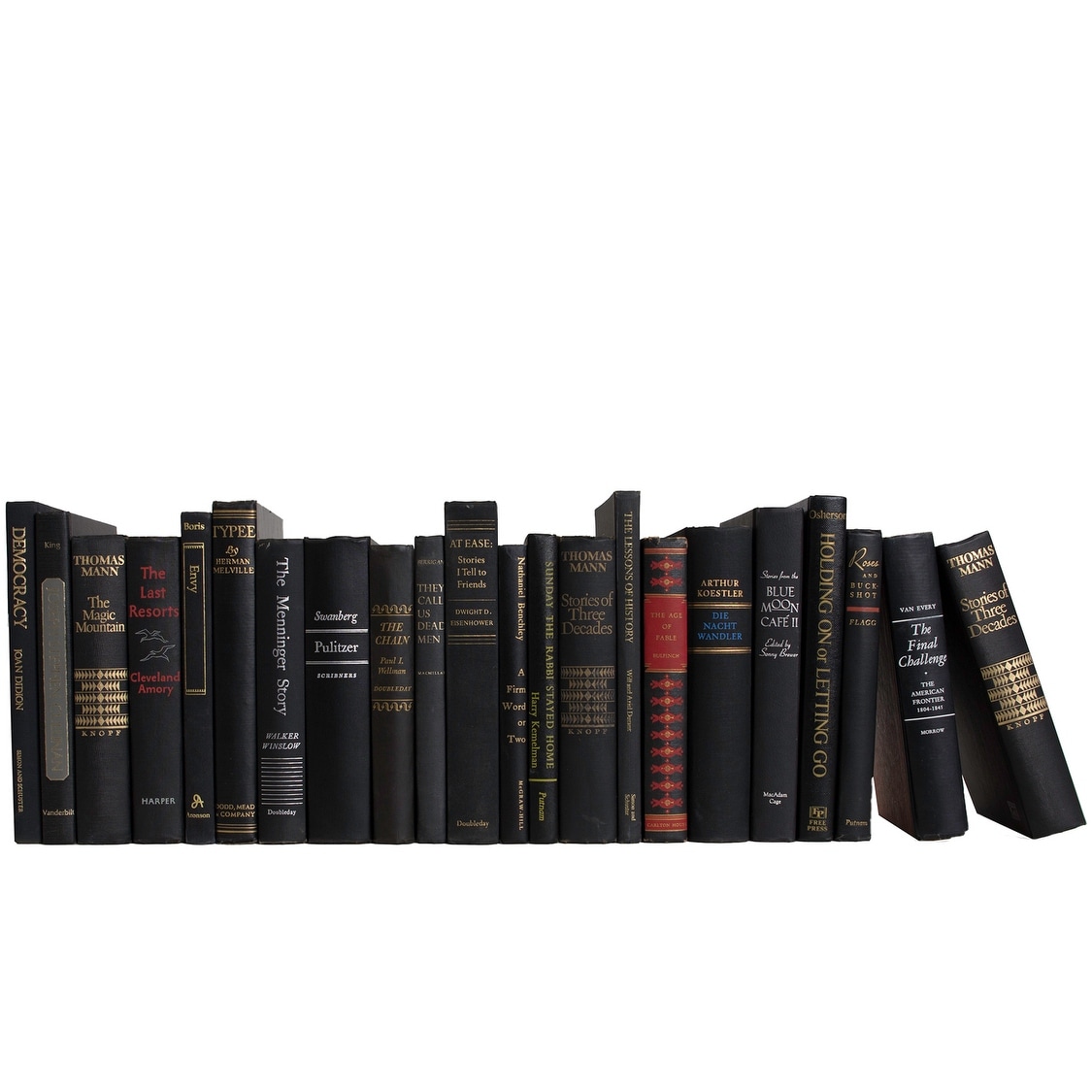 Decorative Books - Vintage Onyx Books - Black Books By The Foot