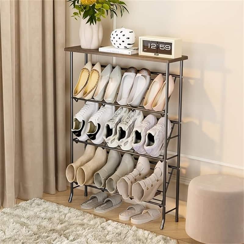 Shoe Rack Storage - 7.87"D x 27.36"W x 35"H