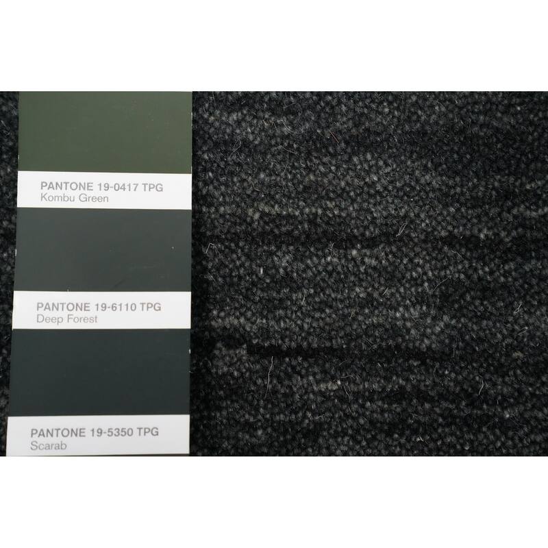 Hand Knotted Oriental 100% Wool Carpet Tribal Animal Pictorial Greys & Charcoal Gabbeh Area Rug - 7' 8'' X 5' 0''