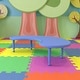 preview thumbnail 1 of 41, 35"Wx65"L Half-Moon Plastic Adjustable Activity Table for 8 - 65"D x 35"W x 14.5" - 23.75"H Blue