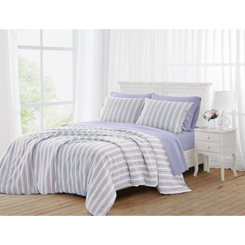 The Farmhouse by Rachel Ashwell Wide Ticking Stripe 3 Piece Duvet Cover Set
