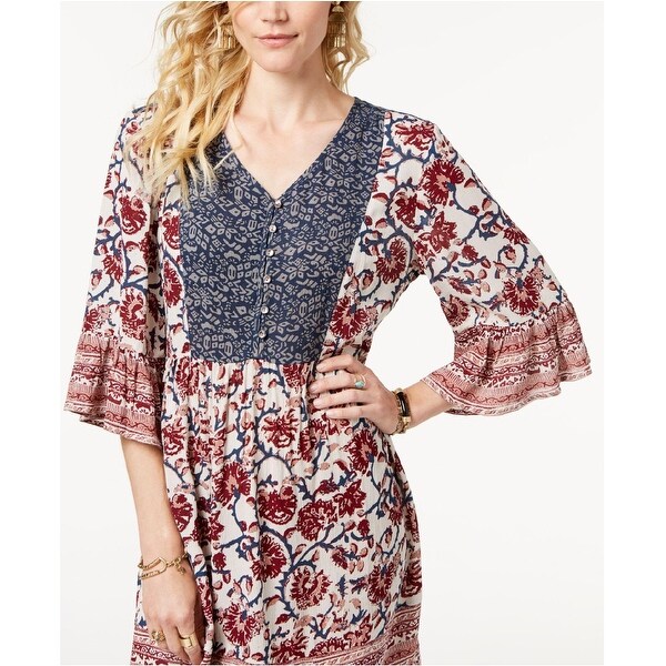 floral print boho dress