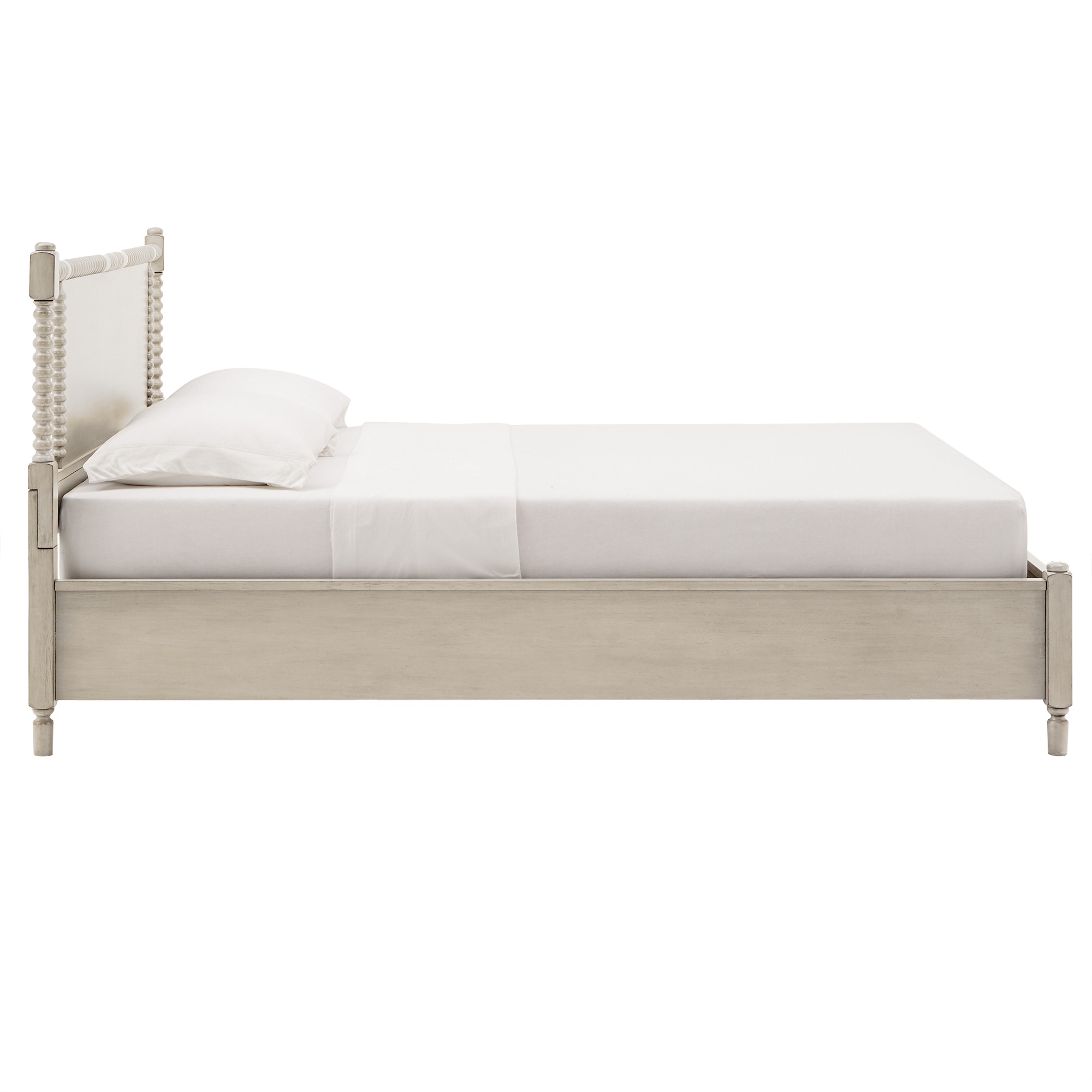 Demetria Antique Finish Beaded Wood Platform Bed by iNSPIRE Q Classic On Sale Bed Bath Beyond 34844914