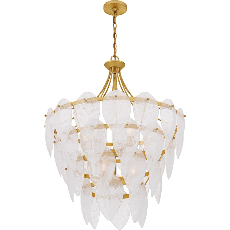 Lilestone 7-Light Gold Leaf Pendant