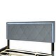 preview thumbnail 50 of 50, Button-Tufted Wingback Bed Velvet Frame Storage Platform Bed with 2 Drawers, Trundle Bed and Smart LED Light Bed Frame