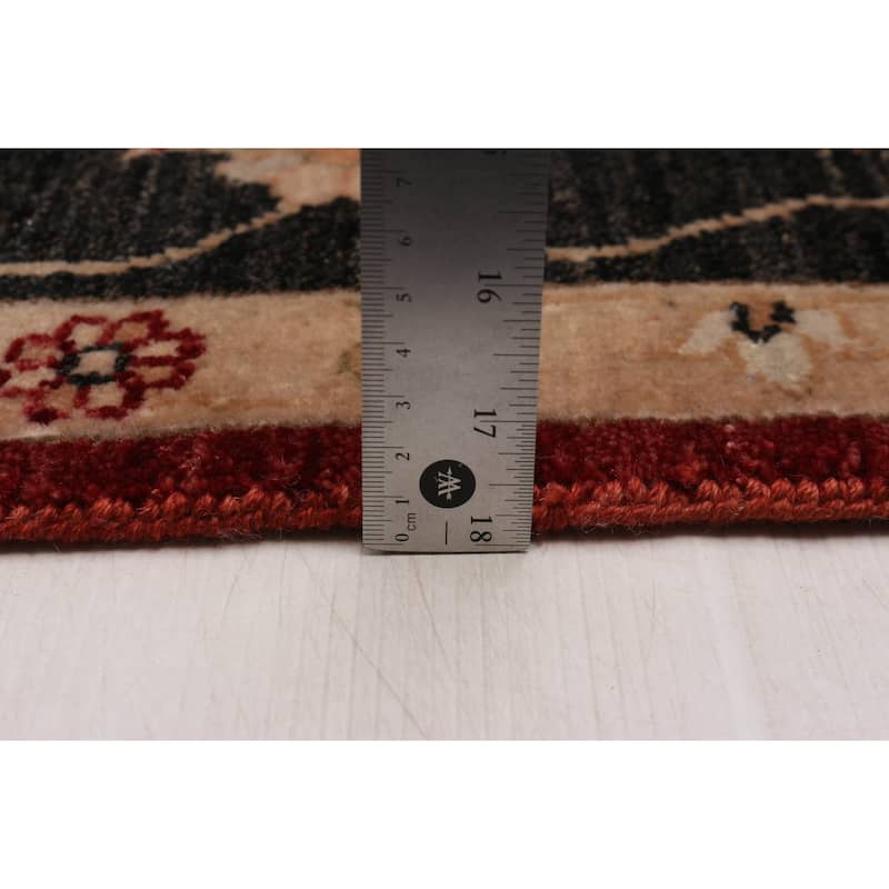 ECARPETGALLERY Hand-knotted Jamshidpour Dark Red Wool Rug - 8' 1" x 10' 1"