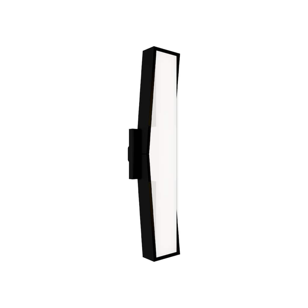 Jordan 24in LED Outdoor Wall Light Selectable CCT 2700-3000-3500-4000K set to 2700K in Black - 24