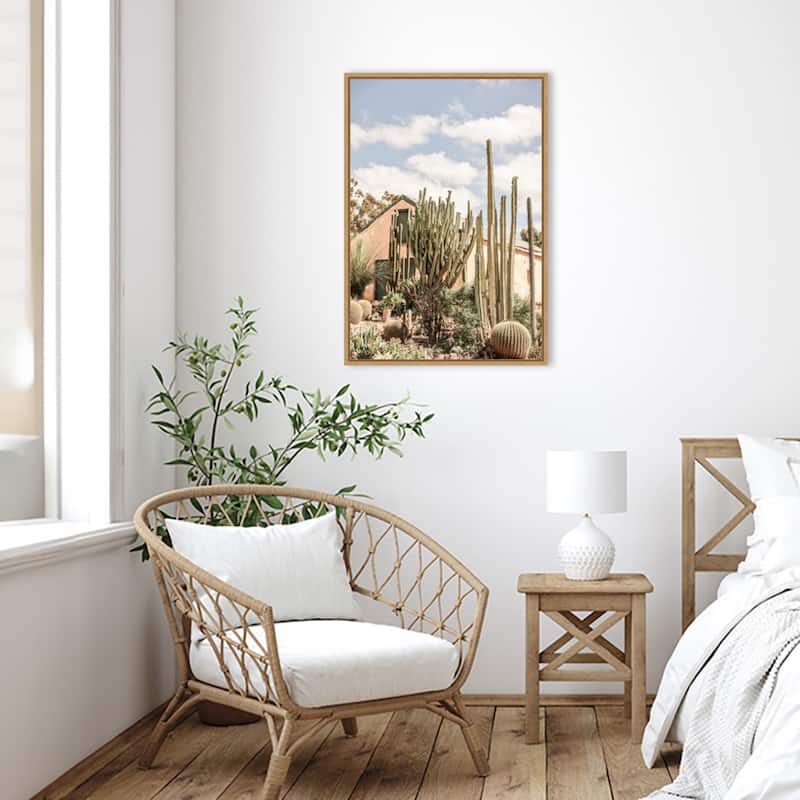 Karoo Garden by Shot by Clint Framed Canvas Wall Art Print - Sylvie Natural