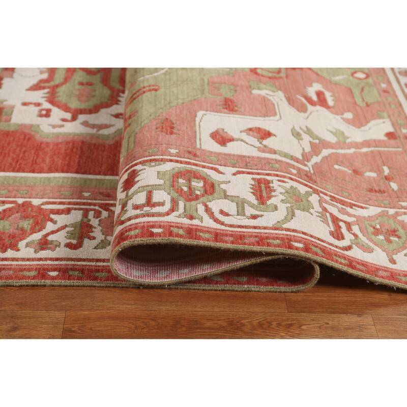 Heriz Serapi Turkish Oriental Traditional Wool Area Rug Hand-knotted - 9'9" x 13'0"