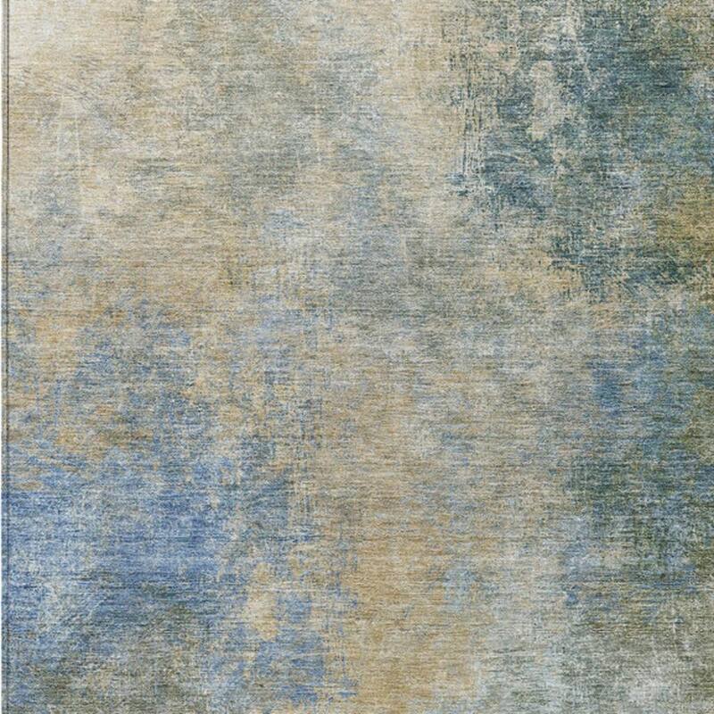 HomeRoots Abstract Transitional Rectangle Outdoor Rug