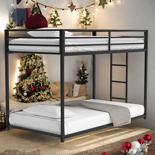 Twin over Twin Bunk Bed With Exchangeable Ladder