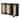 Sideboard with 3 Artificial Rattan Doors and Metal Handles