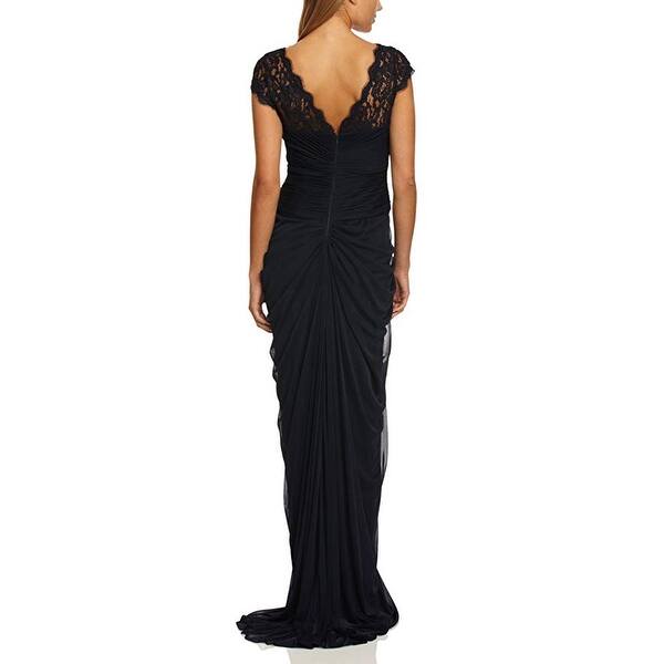 Shop Adrianna Papell Women S Dress Lace Bodice On Draped Skirt