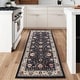preview thumbnail 2 of 9, Superior Zadar Floral Washable Indoor Area Rug or Runner 2'7" x 6'