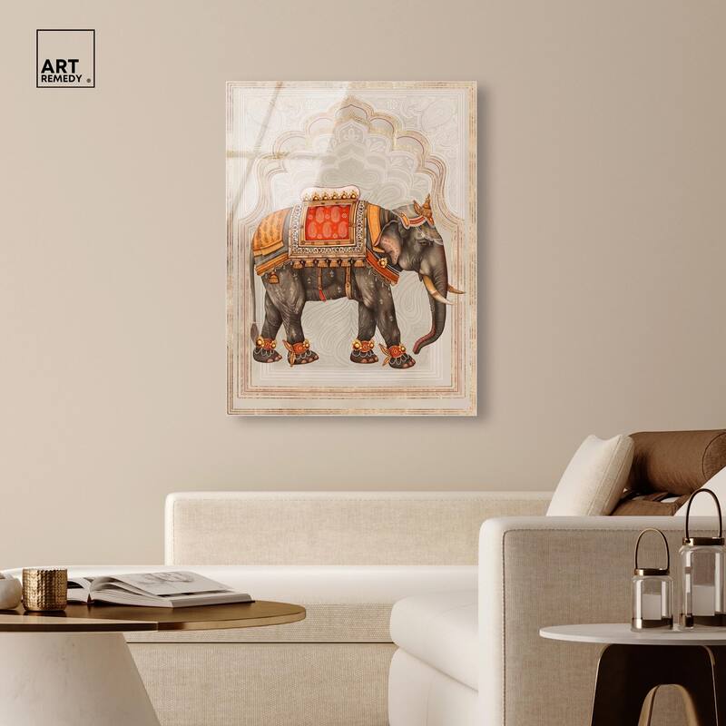 Elephant Queen Acrylic by Art Remedy, Ready to Hang