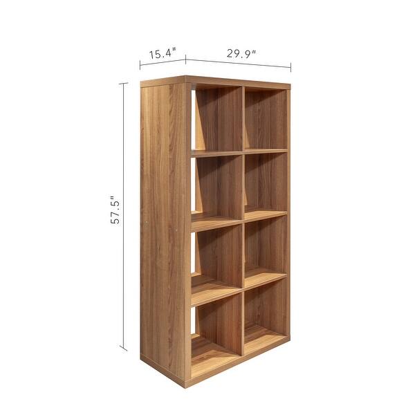 Smart Cube 8Cube Organizer Storage Bookcase，Walnut On Sale Bed