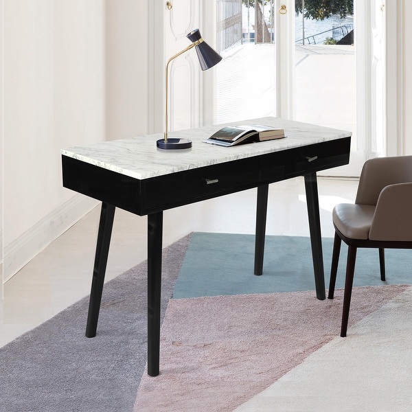 White marble writing desk hotsell