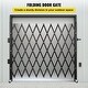 preview thumbnail 2 of 5, Single Folding Security Gate, 7\' H x 6-1/2\' W Folding Door Gate, Steel Accordion Security Gate