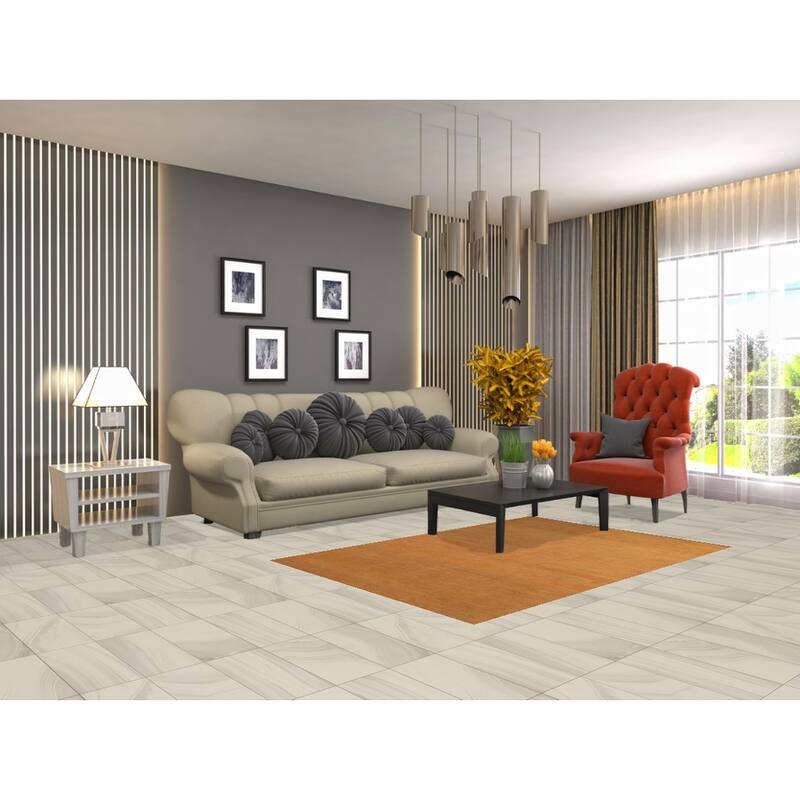Gold Gabbeh Modern Rug Hand-Knotted Tribal Wool Carpet - 3'11" x 5'10"