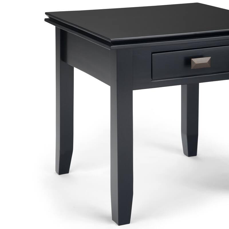 WYNDENHALL Stratford SOLID WOOD 21 inch Wide Square Transitional End Side Table