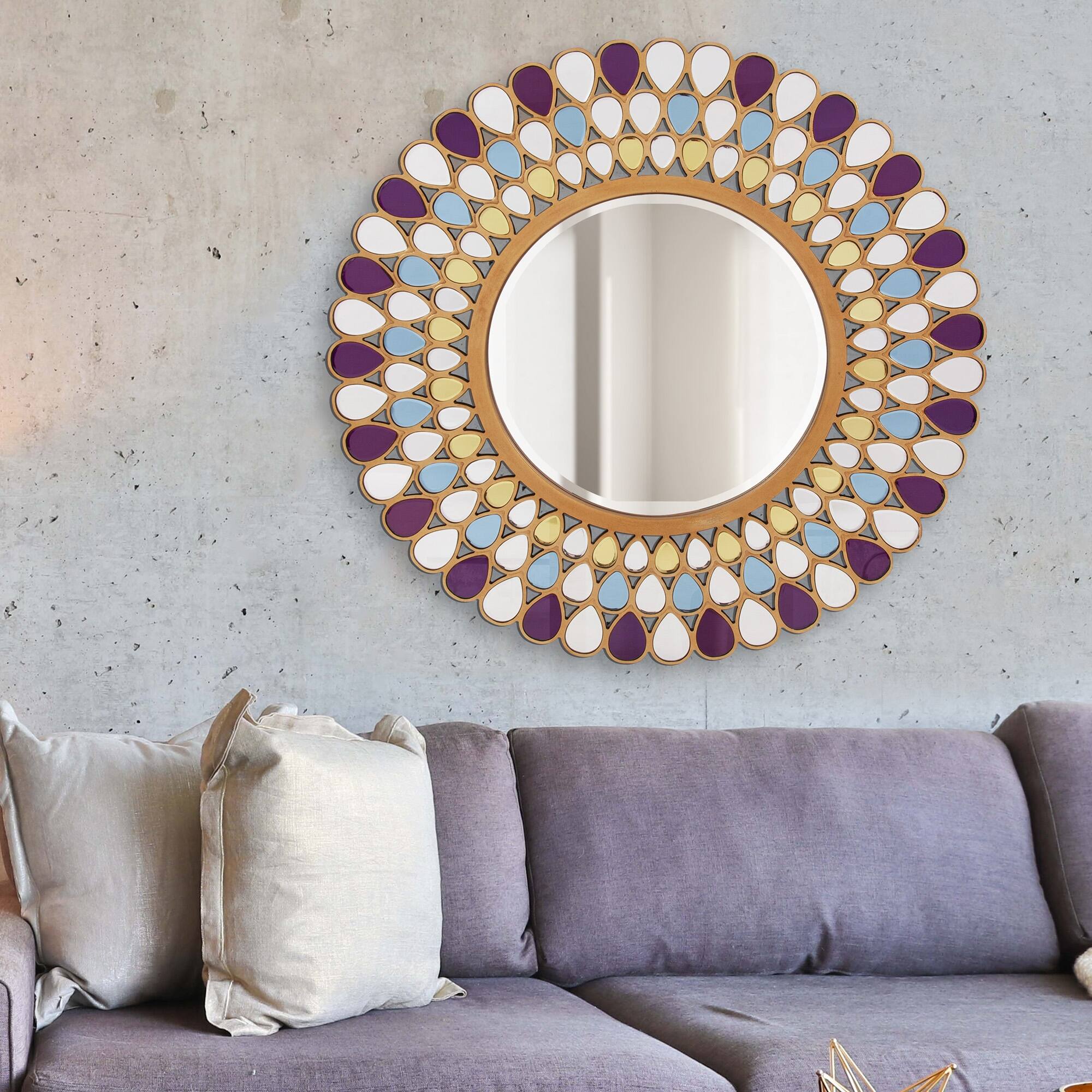 slide 1 of 8, Grace Mirror - 40" Diameter