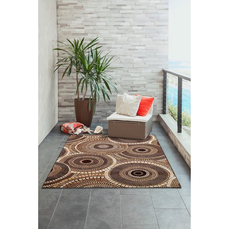 Liora Manne Marina Circles Indoor/Outdoor Area Rug