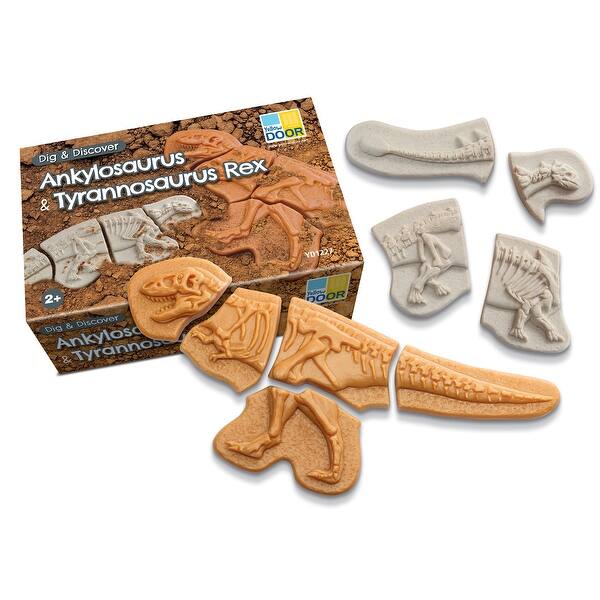 slide 2 of 9, Yellow Door Dig and Discover - Ankylosaurus & Tyrannosaurus Rex - Assorted Assorted - Kids