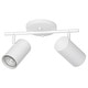 preview thumbnail 8 of 6, Calloway Fixed Track Light 2-Light - White