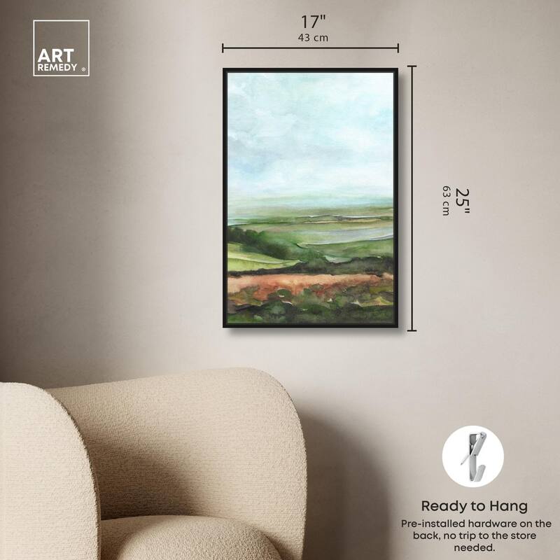 Watercolor Horizon Canvas by Art Remedy
