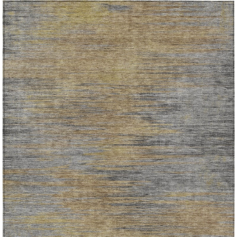 HomeRoots Abstract Transitional Rectangle Outdoor Rug