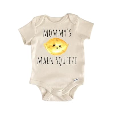 Main Sweeze Lemon Fruit - Baby Boy Girl Clothes Infant Bodysuit Funny Cute Newborn