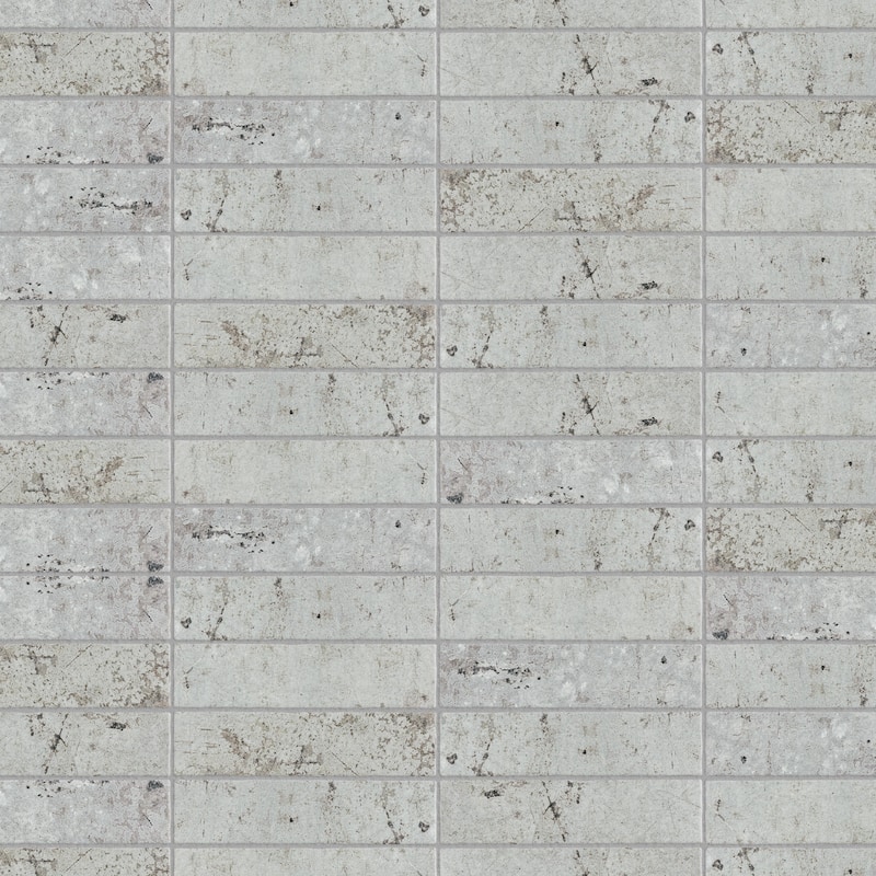 Merola Tile London Grey Glossy 3" x 12" Ceramic Wall Tile