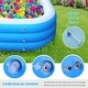preview thumbnail 3 of 7, Inflatable Kids Swimming Pool - 0.4mm Thick, 120x72x22 inch